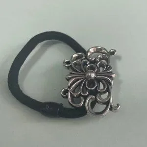 【Chrome Hearts】Sterling silver heart hair tie【ランク:A】 Heart Hair Tie: Accessories Shop - Chrome World JP